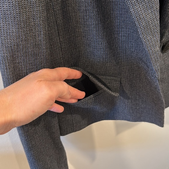 Madewell Women’s The Sutter Crop Blazer Whitfield Micro Check Jacket Size XXS - Picture 8 of 10